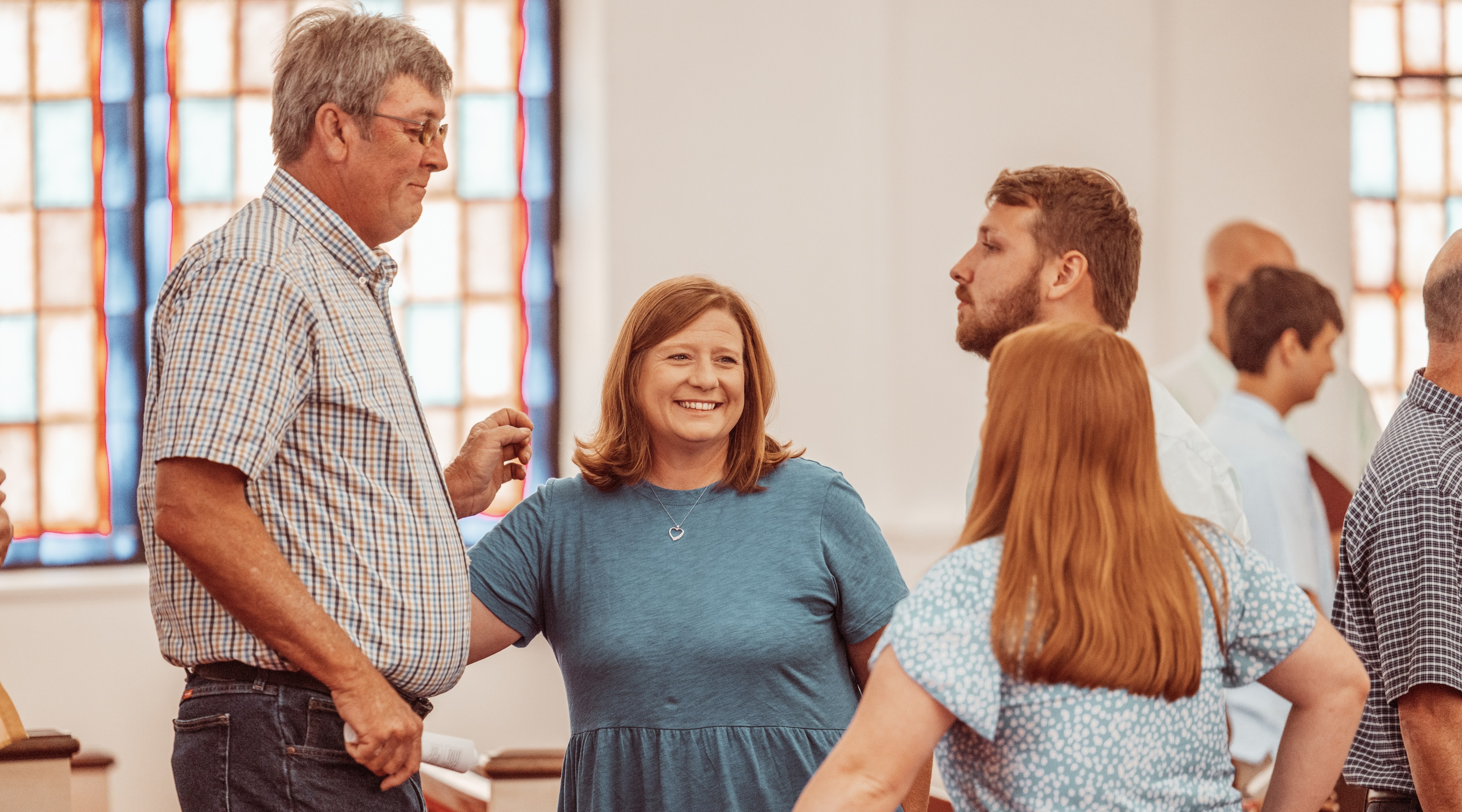 Church community connecting