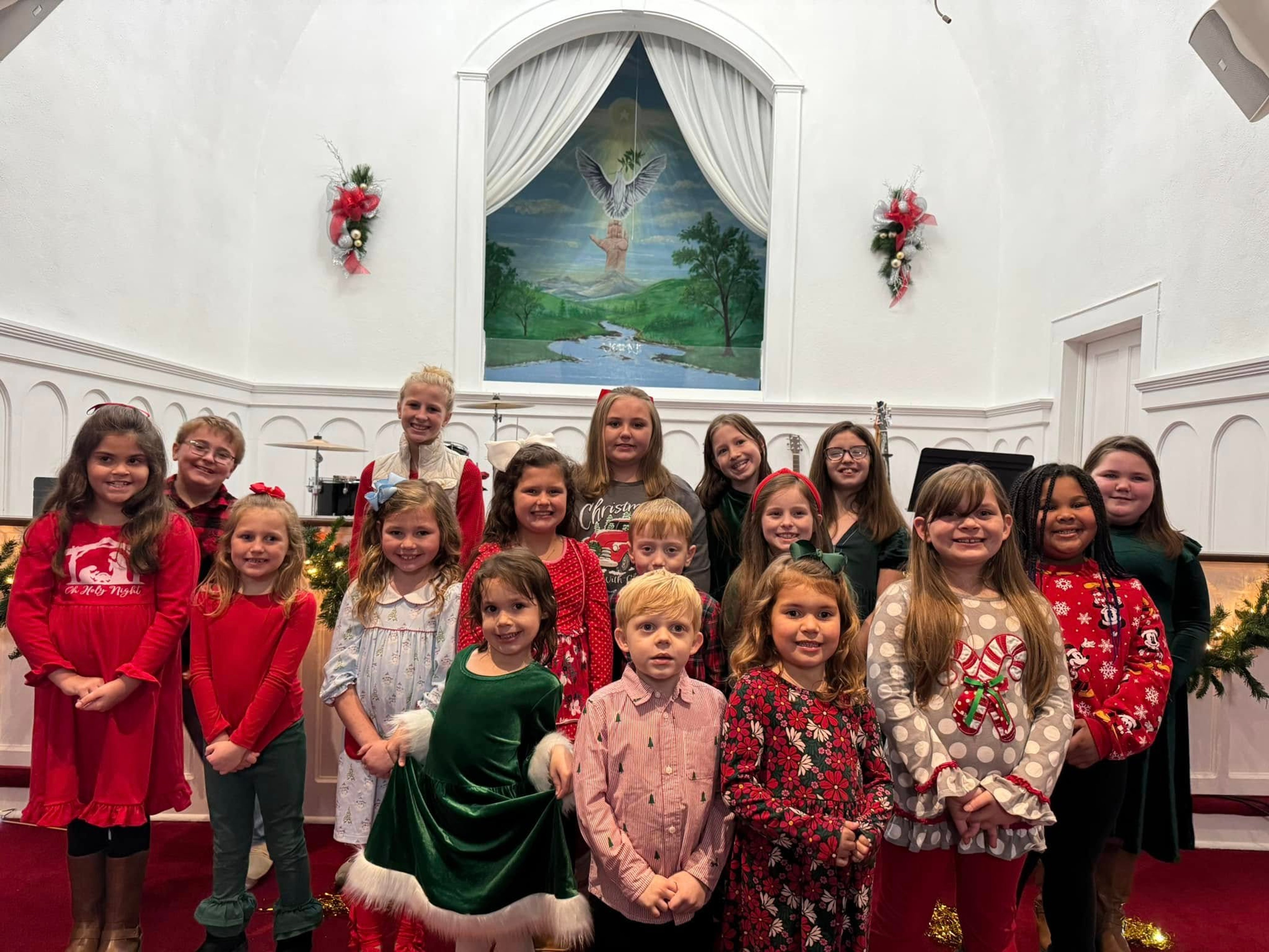 Children's Christmas pageant celebration